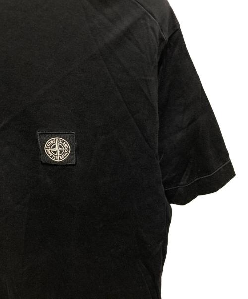 STONE ISLAND（ストーンアイランド）STONE ISLAND (ストーンアイランド) ロゴパッチTシャツ ブラック サイズ:Ｍの古着・服飾アイテム