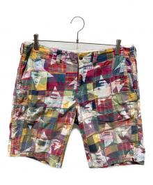 A BATHING APE（ア ベイシング エイプ）の古着「パッチワークハーフパンツ」｜ピンク