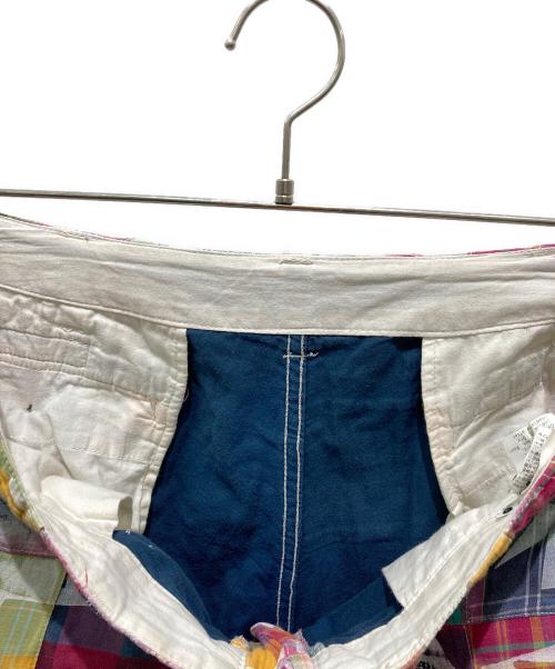 A BATHING APE（ア ベイシング エイプ）A BATHING APE (ア ベイシング エイプ) パッチワークハーフパンツ ピンク サイズ:Lの古着・服飾アイテム