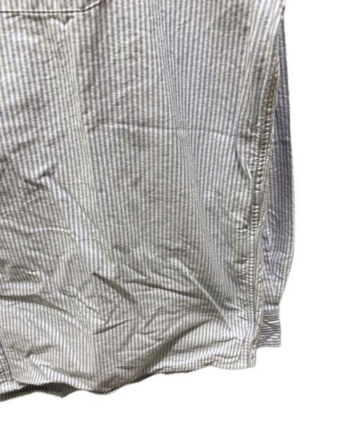 CHAN LUU（チャンルー）CHAN LUU (チャンルー) Magazine Pocket Oxford B.D Shirt ブルー×ホワイト サイズ:XLの古着・服飾アイテム