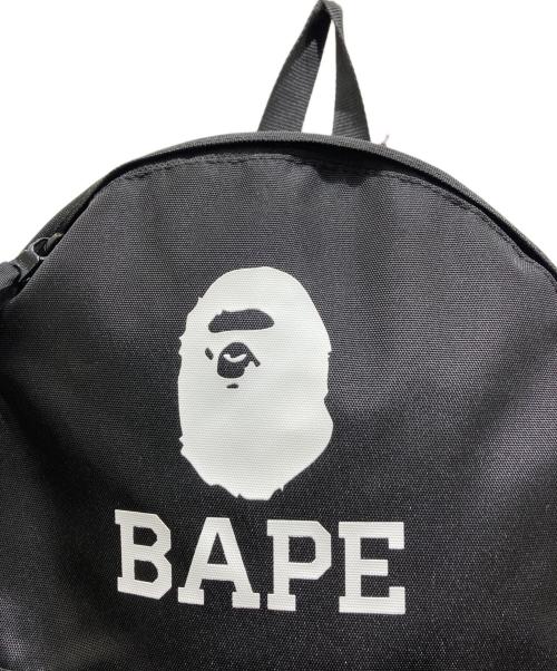A BATHING APE（ア ベイシング エイプ）A BATHING APE (ア ベイシング エイプ) バックパック ブラックの古着・服飾アイテム