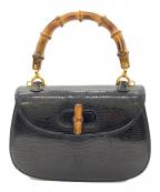 GUCCIグッチ）の古着「バンブーハンドバッグ」｜ブラック
