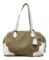 PRADA (プラダ) ショルダーバッグ ベージュ×ダークブラウン：38000円