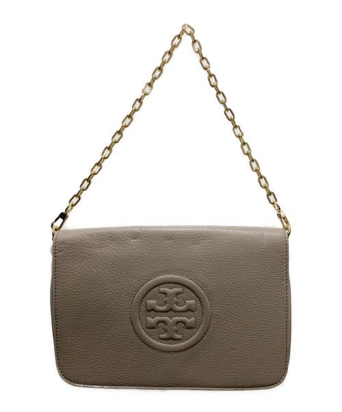 TORY BURCH（トリーバーチ）TORY BURCH (トリーバーチ) チェーンショルダーバッグ ベージュの古着・服飾アイテム