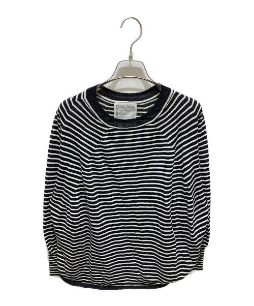 BEARDSLEY（ビアズリー）BEARDSLEY (ビアズリー) サークルドルマンニット ブラック サイズ:Fの古着・服飾アイテム