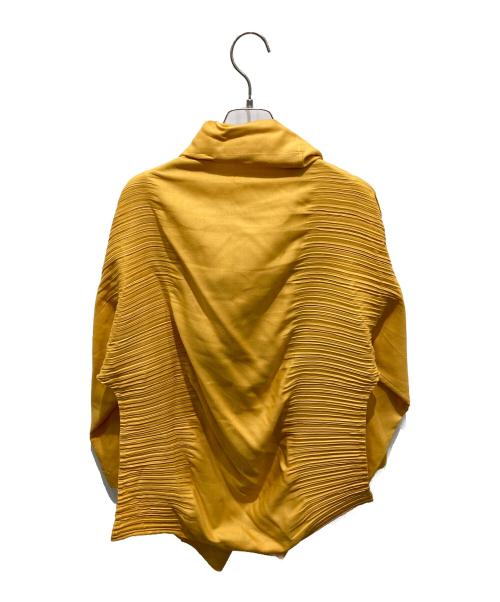 ISSEY MIYAKE（イッセイミヤケ）ISSEY MIYAKE (イッセイミヤケ) プリーツトッパージャケット イエロー サイズ:2の古着・服飾アイテム