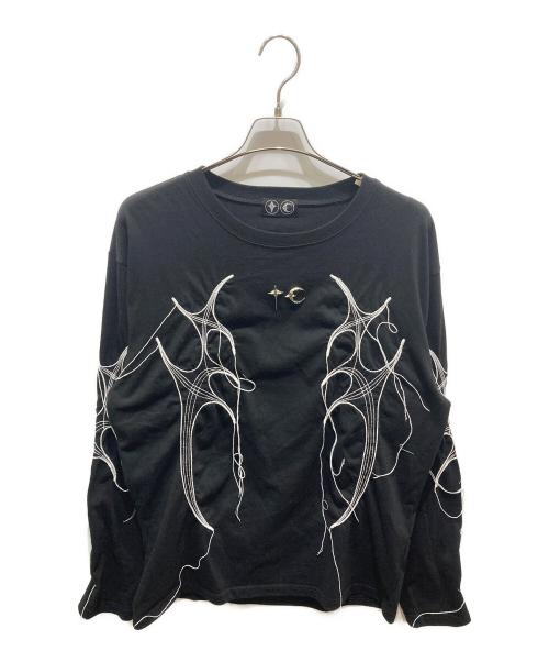 THUG CLUB（サグ クラブ）THUG CLUB (サグ クラブ) TRIBAL TREE SLEEVE TEE ブラック サイズ:3の古着・服飾アイテム