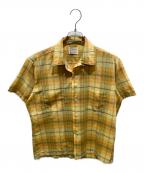 TOWN CRAFTタウンクラフト）の古着「チェックシャツ」｜オレンジ