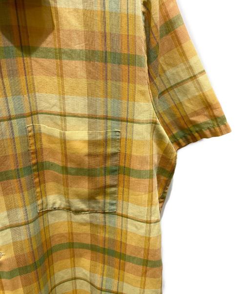 TOWN CRAFT（タウンクラフト）TOWN CRAFT (タウンクラフト) チェックシャツ オレンジ サイズ:Mの古着・服飾アイテム