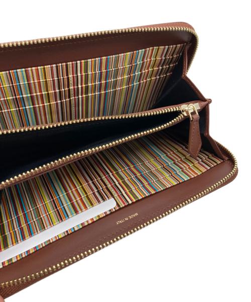 PAUL SMITH（ポールスミス）PAUL SMITH (ポールスミス) 長財布 ブラウンの古着・服飾アイテム