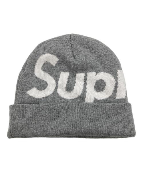 SUPREME（シュプリーム）SUPREME (シュプリーム) Big Logo Beanie グレーの古着・服飾アイテム