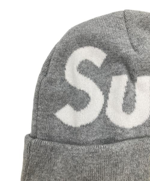 SUPREME（シュプリーム）SUPREME (シュプリーム) Big Logo Beanie グレーの古着・服飾アイテム