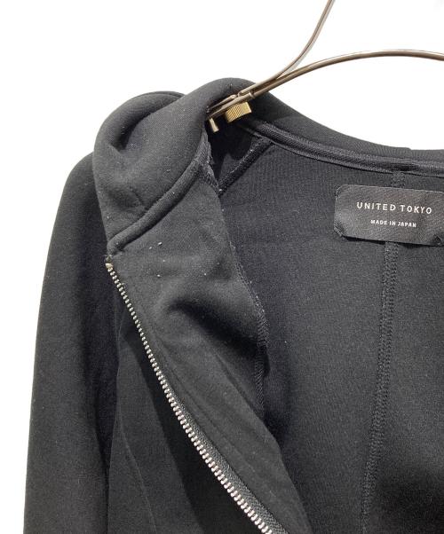 UNITED TOKYO（ユナイテッドトーキョー）UNITED TOKYO (ユナイテッドトーキョー) ボンディングカットランパーカー ブラック サイズ:記載なしの為実寸参照の古着・服飾アイテム