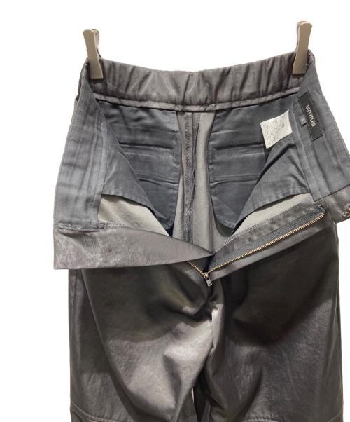 UNTITLED（アンタイトル）UNTITLED (アンタイトル) サテン パラシュートパンツ ブラック サイズ:2の古着・服飾アイテム