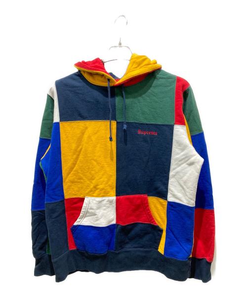 SUPREME（シュプリーム）Supreme (シュプリーム) Patchwork Hooded Sweatshirt マルチカラー サイズ:Ｍの古着・服飾アイテム