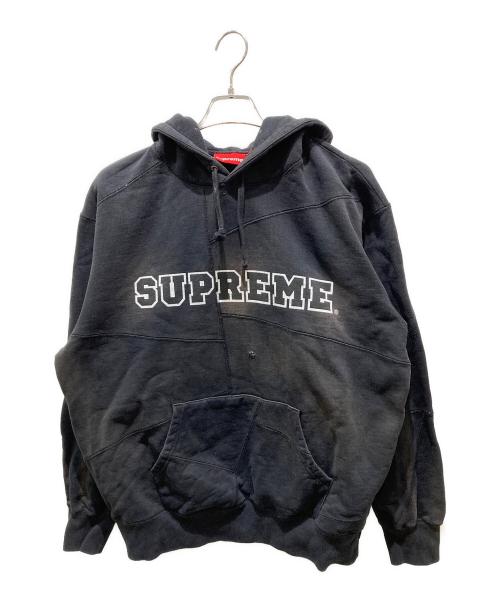 SUPREME（シュプリーム）SUPREME (シュプリーム) Patchwork Hooded Sweatshirt ブラック サイズ:Ｌの古着・服飾アイテム