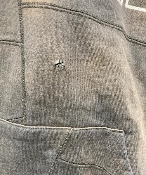 SUPREME（シュプリーム）SUPREME (シュプリーム) Patchwork Hooded Sweatshirt ブラック サイズ:Ｌの古着・服飾アイテム