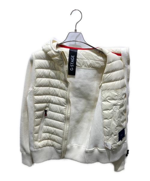 G-Stage（ジーステージ）G-Stage (ジーステージ) ニットコンビダウンパーカー ホワイト サイズ:46の古着・服飾アイテム