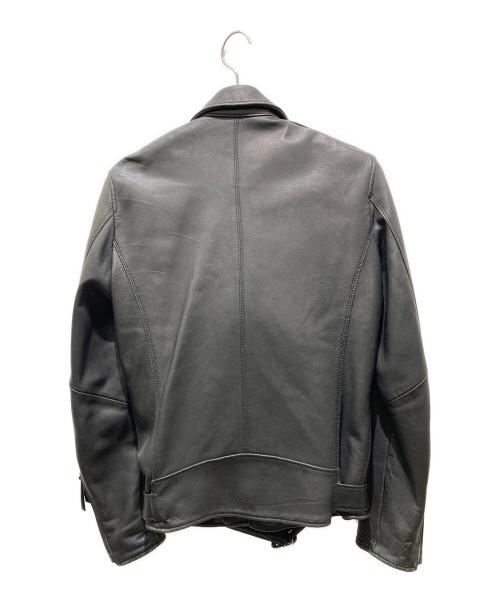 nano・universe（ナノ・ユニバース）nano・universe (ナノ・ユニバース) ダブルライダースジャケット ブラック サイズ:Mの古着・服飾アイテム