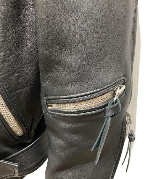 nano・universe（ナノ・ユニバース）nano・universe (ナノ・ユニバース) ダブルライダースジャケット ブラック サイズ:Mの古着・服飾アイテム