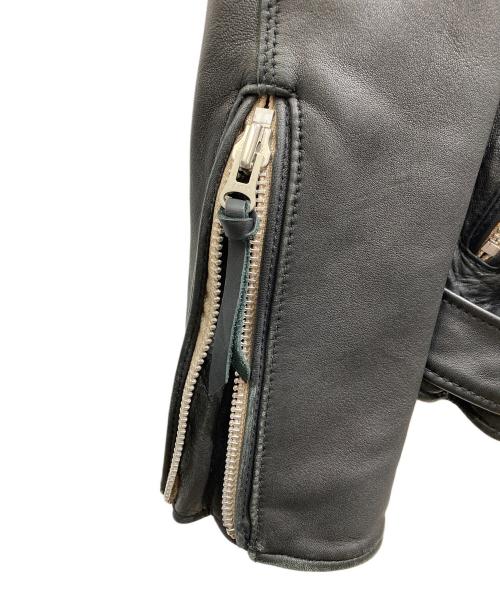 nano・universe（ナノ・ユニバース）nano・universe (ナノ・ユニバース) ダブルライダースジャケット ブラック サイズ:Mの古着・服飾アイテム