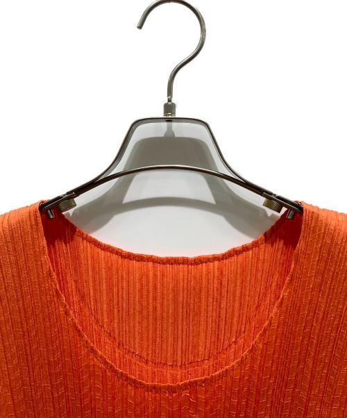 PLEATS PLEASE（プリーツプリーズ）PLEATS PLEASE (プリーツプリーズ) ノースリーブワンピース オレンジ サイズ:3の古着・服飾アイテム