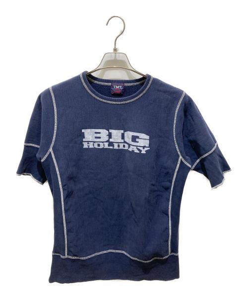 TMT（ティーエムティー）TMT (ティーエムティー) 半袖スウェット ネイビー サイズ:記載無しの為実寸参照の古着・服飾アイテム