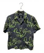 NEIGHBORHOODネイバーフッド）の古着「RATTLESNAKEアロハシャツ」｜グレー×グリーン