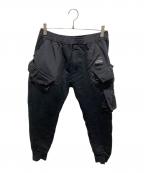 JULIUSユリウス）の古着「21PF CARGO SWEATPANTS」｜ブラック