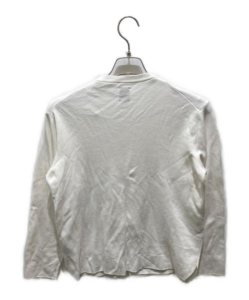 BATONER（バトナ―）BATONER (バトナ―) SMOOTH CREW NECK CARDIGAN ホワイトの古着・服飾アイテム