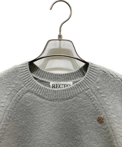 RECTO（レクト）RECTO (レクト) クルーネックニット グレー サイズ:Mの古着・服飾アイテム