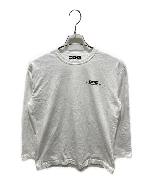CDG（シーディージー）CDG (シーディージー) ロングスリーブカットソー ホワイト サイズ:XLの古着・服飾アイテム