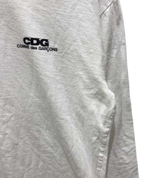CDG（シーディージー）CDG (シーディージー) ロングスリーブカットソー ホワイト サイズ:XLの古着・服飾アイテム