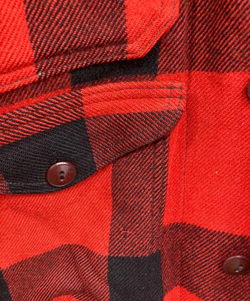 WOOLRICH（ウールリッチ）WOOLRICH (ウールリッチ) mackinaw jacket レッド サイズ:40の古着・服飾アイテム