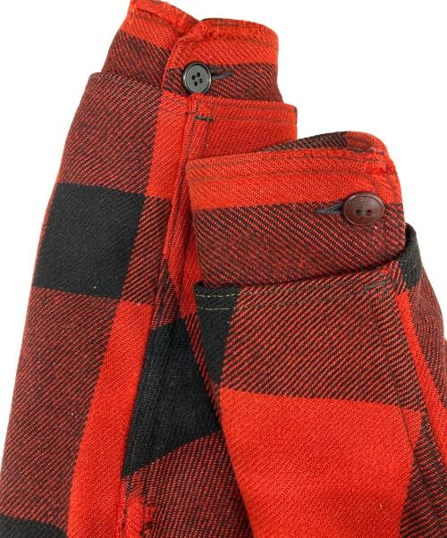 WOOLRICH（ウールリッチ）WOOLRICH (ウールリッチ) mackinaw jacket レッド サイズ:40の古着・服飾アイテム