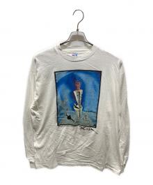 Hanes（ヘインズ）の古着「ロングスリーブカットソー」｜ホワイト