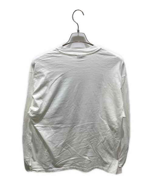 Hanes（ヘインズ）Hanes (ヘインズ) ロングスリーブカットソー ホワイト サイズ:XLの古着・服飾アイテム