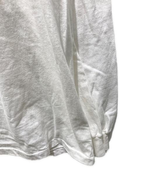 Hanes（ヘインズ）Hanes (ヘインズ) ロングスリーブカットソー ホワイト サイズ:XLの古着・服飾アイテム