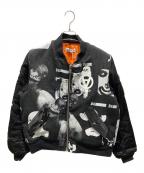 KIDILLキディル）の古着「Anarchy MA-1 Jacket」｜ブラック