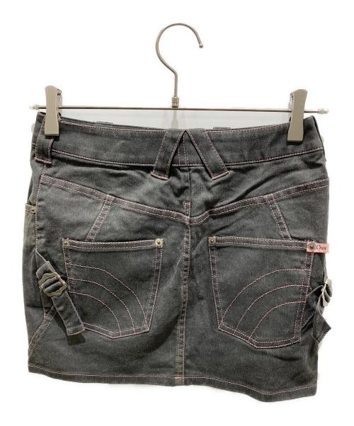 Christian Dior（クリスチャン ディオール）Christian Dior (クリスチャン ディオール) デニムミニスカート グレー サイズ:36の古着・服飾アイテム
