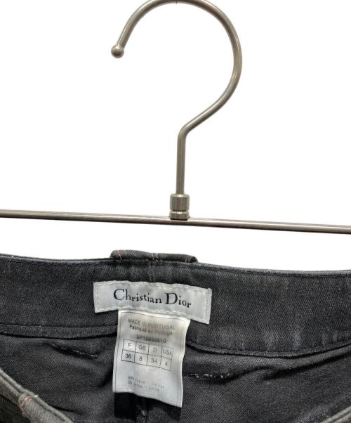 Christian Dior（クリスチャン ディオール）Christian Dior (クリスチャン ディオール) デニムミニスカート グレー サイズ:36の古着・服飾アイテム