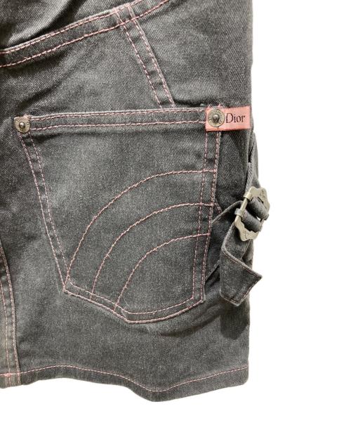 Christian Dior（クリスチャン ディオール）Christian Dior (クリスチャン ディオール) デニムミニスカート グレー サイズ:36の古着・服飾アイテム
