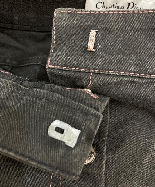 Christian Dior（クリスチャン ディオール）Christian Dior (クリスチャン ディオール) デニムミニスカート グレー サイズ:36の古着・服飾アイテム