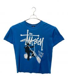 stussy（ステューシー）の古着「プリントTシャツ」｜ブルー