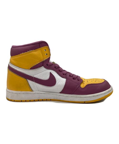 NIKE（ナイキ）NIKE (ナイキ) ハイカットスニーカー イエロー×パープル サイズ:US10の古着・服飾アイテム