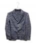 LARDINI（ラルディーニ）の古着「3B TWEED CHECK JACKET」｜ネイビー