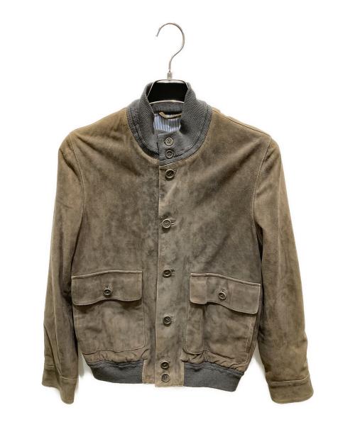Cinquanta（チンクワンタ）Cinquanta (チンクワンタ) ドライビングブルゾン ブラウン サイズ:44の古着・服飾アイテム