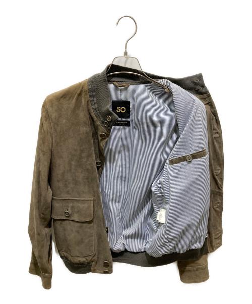 Cinquanta（チンクワンタ）Cinquanta (チンクワンタ) ドライビングブルゾン ブラウン サイズ:44の古着・服飾アイテム