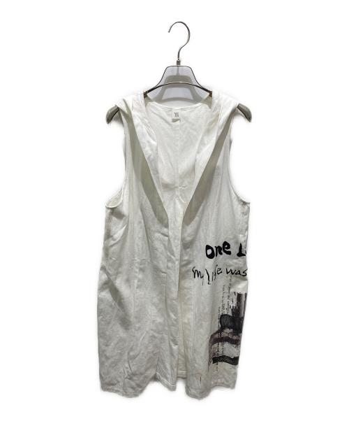 Y's（ワイズ）Y's (ワイズ) ノースリーブフードジャケット ホワイト サイズ:1の古着・服飾アイテム