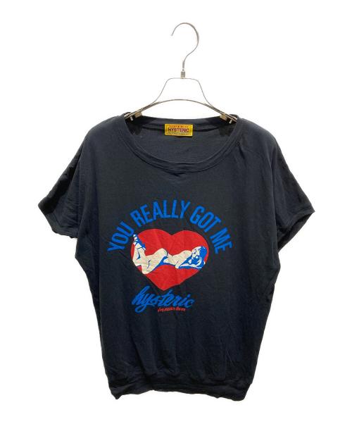 Hysteric Glamour（ヒステリックグラマー）Hysteric Glamour (ヒステリックグラマー) MUSIC LOVER Tシャツ ブラック サイズ:FREEの古着・服飾アイテム